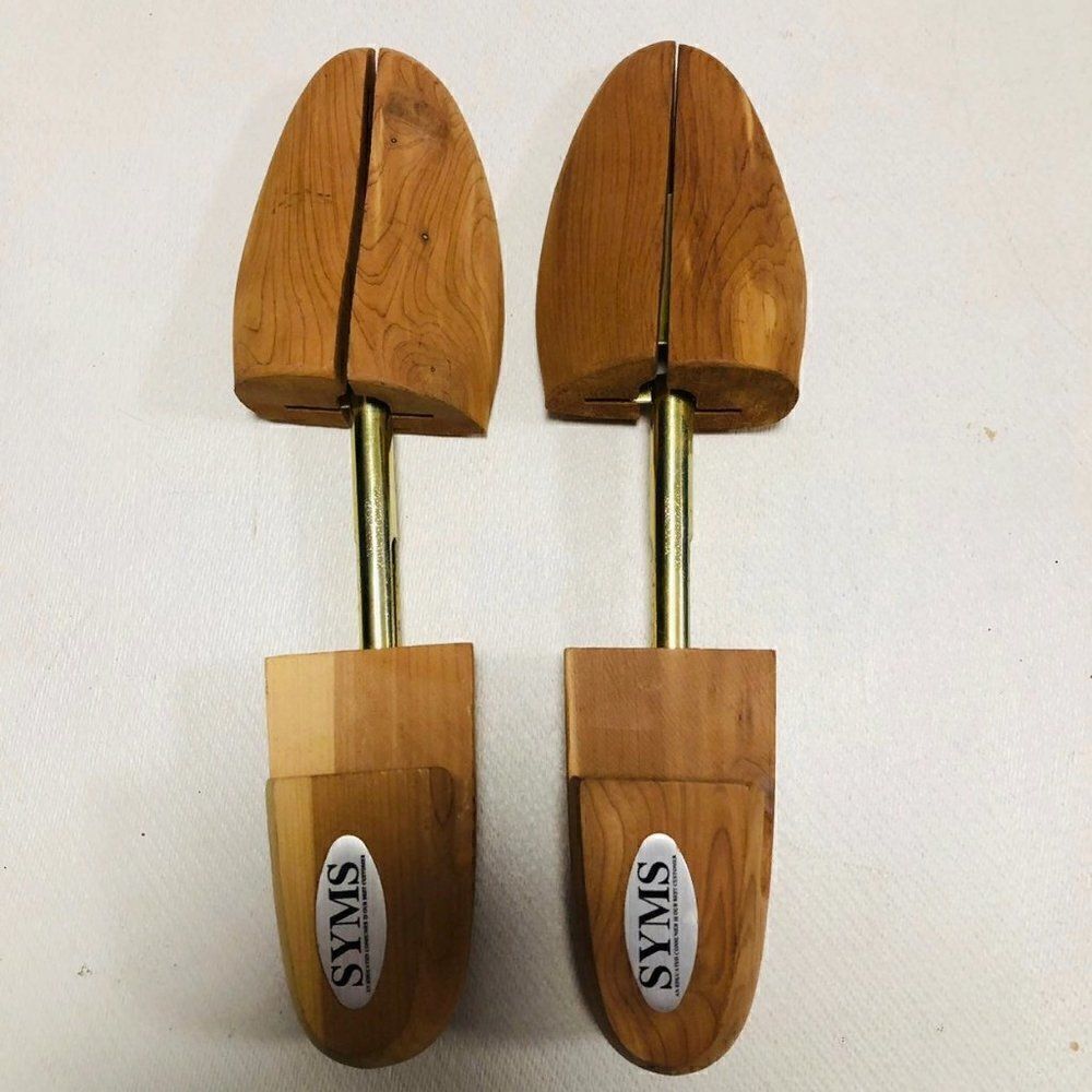 Vintage Shoe Keeper Tree Wood Mens M